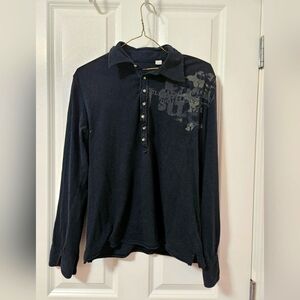 Diesel long sleeve mens button down t very nice black m